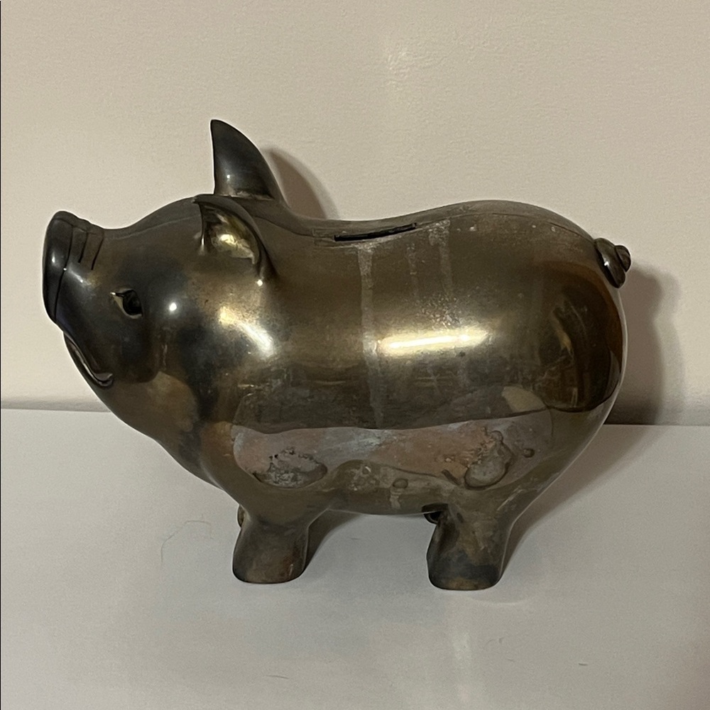 Godinger Silver Art Vintage Big Piggy Bank - Picture 2 of 10